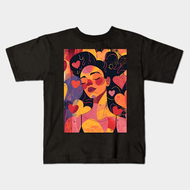 Discover True Romance: Art, Creativity and Connections for Valentine's Day and Lovers' Day Kids T-Shirt by insaneLEDP